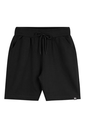 Bermuda Juvenil Menino Moletom Básica Beats Preto