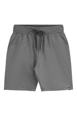 Bermuda Juvenil Menino Moletom Básica Beats Cinza