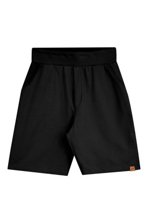 Bermuda Juvenil Menino Moletom Ponto Roma Beats Preto