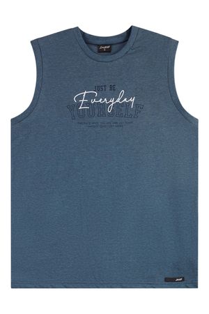 Regata Juvenil Menino Malha Mescla Beats Azul