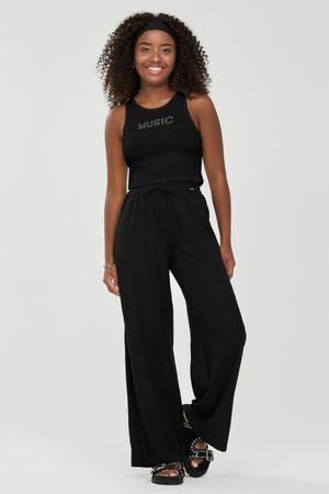 Conjunto Juvenil Menina Music Strass Beats Preto