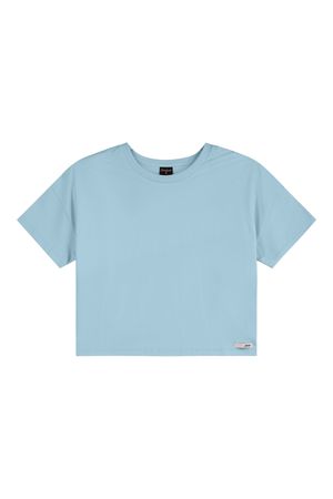 Blusa Juvenil Menina Meia Malha Básica Beats Azul