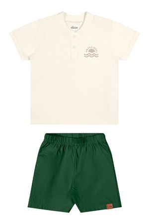 Conjunto Bebê Menino Sol Elian Bege
