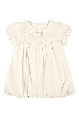 Vestido Bebê Menina Balonê Laço Colorittá Bege