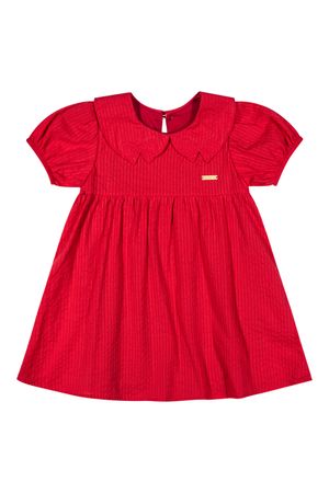 Vestido Bebê Menina Gola Boneca Bordado Colorittá Vermelho