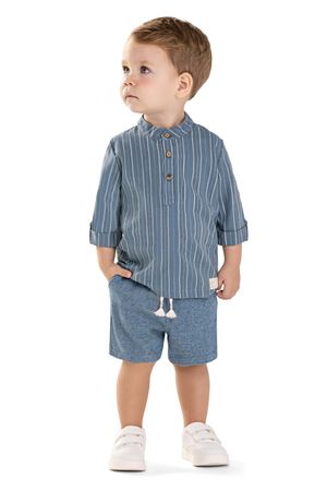 Conjunto Infantil Menino Fio Tinto Colorittá Azul