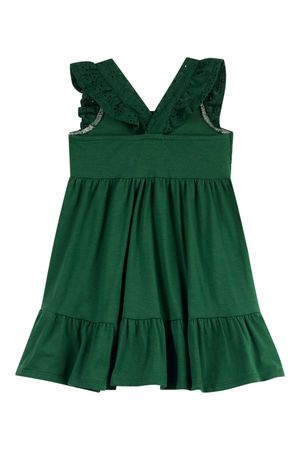 Vestido Midi Infantil Menina Laise Colorittá Verde