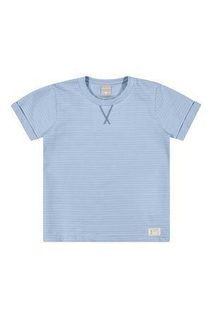 Camiseta Infantil Menino Bordado X Colorittá Azul