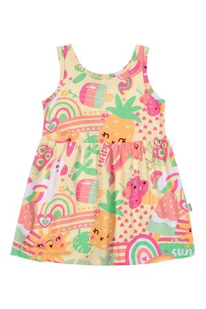 Vestido Bebê Menina Summer Elian Amarelo