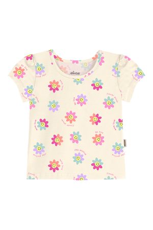 Blusa Bebê Menina Delicada Elian Amarelo