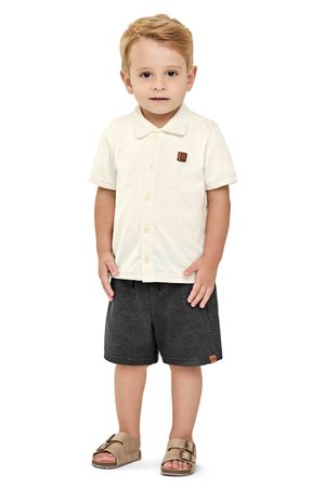 Bermuda Infantil Menino Moletinho Elian Preto