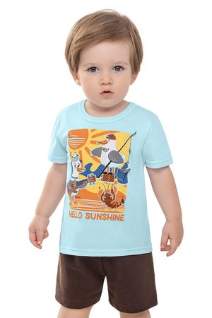 Conjunto Bebê Menino Estampa Bichinhos Elian Azul