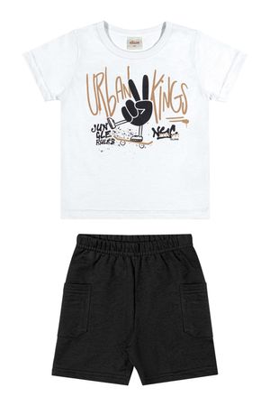Conjunto Infantil Menino Urban Kings Elian Branco