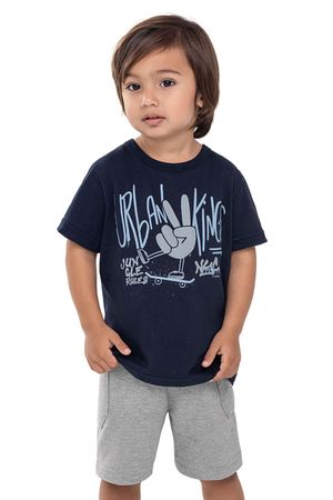 Conjunto Infantil Menino Urban Kings Elian Azul