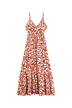 Vestido Feminino Longo Transpassado Marialícia Laranja