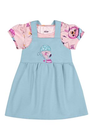 Conjunto Bebê Menina Flamingo Curto Elian Rosa