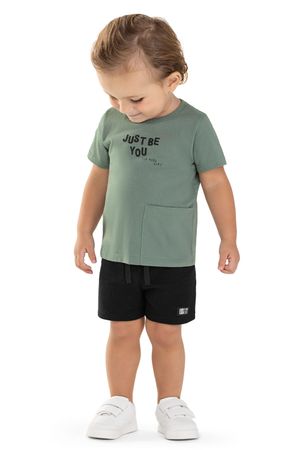 Conjunto Bebê Menino Bolso Lateral Colorittá Verde