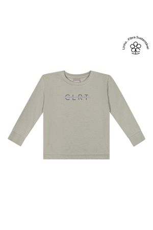 Camiseta Manga Longa Infantil Menino Colorittá Verde