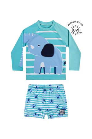 Conjunto de Praia Infantil Menino Interativo Elian Azul