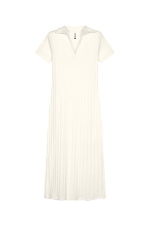 Vestido Midi Feminino Polo Decote V Marialícia Bege